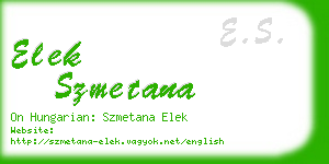 elek szmetana business card